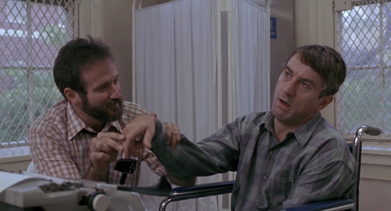 Robert De Niro and Robin Williams Screenshot from Awakenings (1990)